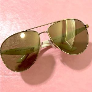 Prada Sunglasses SPR 53Q Colour White/Gold